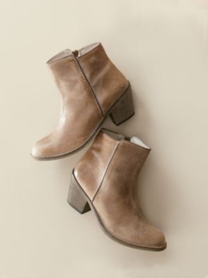 distressed womens booties